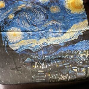 Van Gogh Starry Night Art Scarf NEW SILK